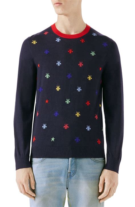 gucci replicas sweaters|gucci bee embroidered sweater.